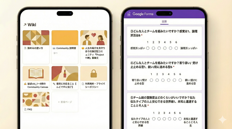 手書きのノートのイメージ